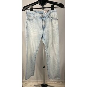 AG Adriano Goldschmied The Ex-Boyfriend Slim Straight Jeans Light Wash Size 30R